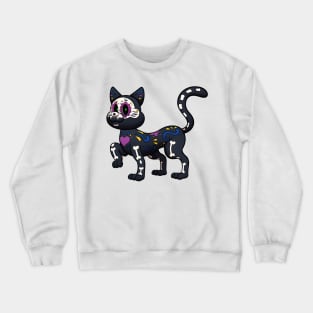 Day Of The Dead Cat Crewneck Sweatshirt